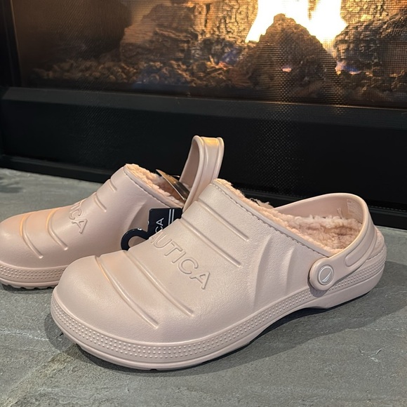 Nautica River Breeze Clogs fur lined, casual/sport slip-on,adjustable back strap - Picture 2 of 9